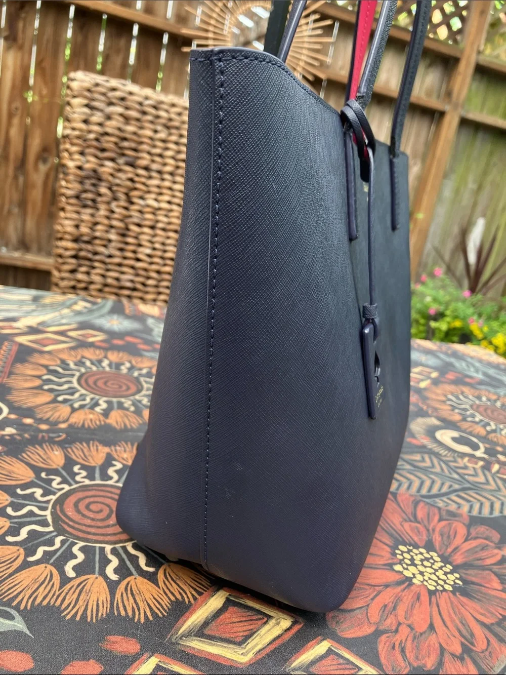 Kate Spade Scott’s Place Lida Navy and Pink Tote